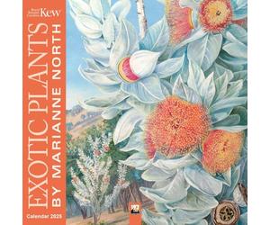 Kew Gardens: Exotic Plants by Marianne North Wall Calendar 2025 (Art Calendar)