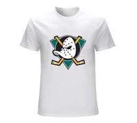 Kewa Mighty Ducks Anaheim Logo - Camiseta para hombre, color blanco, blanco, M