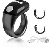 KEWAYO Medidor Digital de Tasbih Anillo - Anillo de oración musulmana con pantalla OLED impermeable, contador de invocación dedo tamaño ajustable 18-22mm, recordatorio de oración