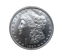 KEWEIYASW 1891 US One Dollar, Uncirculated Coins, Morgan Silver Dollars, Collectible Coins