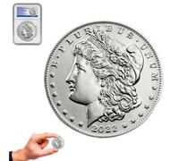 KEWEIYASW 2022 Morgan sǐlvēr Dollar 999% plata pura. Monedas sin circular