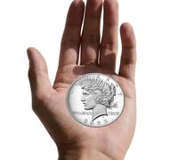 KEWEIYASW 2023 P $1 peace Silver Dollar in Dust-Proof Acrylic Capsule - Fine Uncirculated (BU) Grade US Dollar Uncirculated