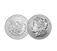 KEWEIYASW 2024 American Silver Peace Dollar Coin MS-70 (First Day of Issue) with Original Government Packaging $1 MS70 PCGS Coin Holders for All Coins