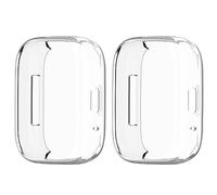 Keweni Funda Protector Compatible con Redmi Watch 3 Lite/Redmi Watch 3 Active,2 Pezzi Morbido TPU Schermo Protettore Tutto Intorno Paraurti Protettore Shell per Redmi Watch 3 Lite (Transparente)