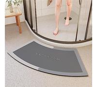 kewing Alfombra de baño de Piedra de diatomita Alfombra de baño Curvada de Secado rápido para Alfombrilla de Piso Absorbente de Ducha Simplicidad Alfombras de baño Antideslizantes para baño Interior