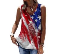 kewing Camiseta sin mangas de mujer con estampado 3D azteca occidental Top suelto casual con escote en V estilo boho étnico Camisa túnica de verano