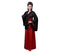 kewing Chino Tradicional Hanfu Vestido - Mujer Danza Clásica Etapa de Rendimiento Hada Falda Traje de Tang Disfraz