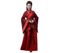 kewing Chino Tradicional Hanfu Vestido - Mujer Danza Clásica Etapa de Rendimiento Hada Falda Traje de Tang Disfraz