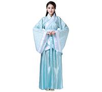 kewing Chino Tradicional Hanfu Vestido - Mujer Danza Clásica Etapa de Rendimiento Hada Falda Traje de Tang Disfraz