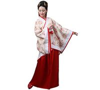kewing Chino Tradicional Hanfu Vestido - Mujer Danza Clásica Etapa de Rendimiento Hada Falda Traje de Tang Disfraz