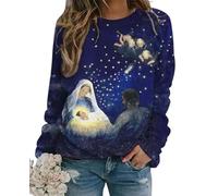 kewing Vintage 3D Diego De Guadalupe Virgen María Impresión Sudaderas para Mujeres Unisex Moda Ropa Callejera Cuello Redondo Sudaderas Top