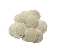 KEWLYSEU Almohadillas de lufa facial, 2.36 pulgadas, 100% lufa natural, exfoliantes faciales, paquete de 20