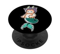 Kewpie Baby Capricornio Zodiac Sea Goat PopSockets PopGrip Adhesivo