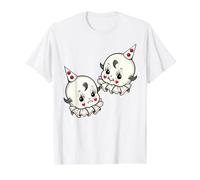 Kewpie Baby Chicano Payasos Sonríen Ahora Lloran Más Tarde Camiseta gráfica económica, Hombre, Blanco, S