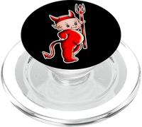 Kewpie Baby Devil Demon Pitchfork Halloween Espeluznante Oculto PopSockets PopGrip para MagSafe