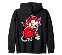 Kewpie Baby Devil Llorando Demonio Triste Sudadera con Capucha