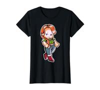 Kewpie Baby Linda Pelirroja Chica Camiseta gráfica económica, Mujer, Negro, XL