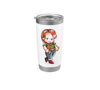 Kewpie Baby Linda Pelirroja Chica Vaso térmico de acero inoxidable de doble pared