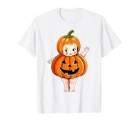 Kewpie Baby Pumpkin Chibi Camiseta gráfica económica, Hombre, Blanco, M