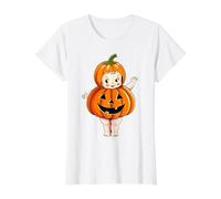 Kewpie Baby Pumpkin Chibi Camiseta gráfica económica, Mujer, Blanco, S