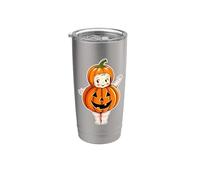 Kewpie Baby Pumpkin Chibi Vaso térmico de acero inoxidable de doble pared