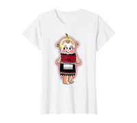 Kewpie Baby - Salsa Picante de Diablo Picante Camiseta gráfica económica, Mujer, Blanco, XS