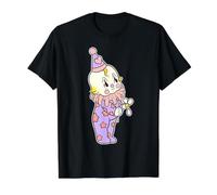 Kewpie Baby Triste Circo Payaso Flor Tatuaje Flash Camiseta gráfica económica, Hombre, Negro, M