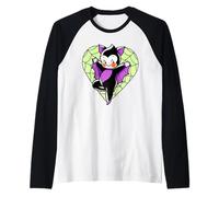 Kewpie Baby Vampire Bat Spiderweb Heart Camiseta Manga Raglan