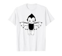 Kewpie Baby Vampiro Murciélago Tatuaje Camiseta gráfica económica, Hombre, Blanco, M