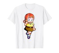 Kewpie Bebé Lindo Pelirroja Ojo Verde Chica Estu Camiseta gráfica económica, Hombre, Blanco, S