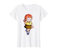 Kewpie Bebé Lindo Pelirroja Ojo Verde Chica Estu Camiseta gráfica económica, Mujer, Blanco, L