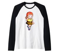 Kewpie Bebé Lindo Pelirroja Ojo Verde Chica Estu Camiseta Manga Raglan