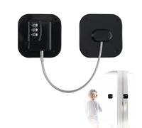 KEWUF 1 Pcs Cerradura para frigorífico con código sin taladrar, armario de seguridad infantil con contraseña para bebés, niños y adultos, cerradura de nevera para congelador, armarios, ventanas