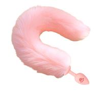 KEWUF 1 PCS Plug Anales Silicona,Juguetes Anales Plugs, Juguetes Eróticos para Adultos, Juguetes Eróticos Sexuales pour Femmes Hommes Plugs Anaux Butt Plug Silicone - Rosa - Largo