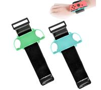 KEWUF 2 PCS Bandas de Muñeca Compatible con Just Dance2025/ 2024/2023/2022/2021 y & Nintendo Switch Zumba Burn It Up, Bandas de Muñeca Elástica Ajustable para Joy-con Controlador