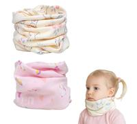 KEWUF 2 Pcs Braga Cuello para Niño Niña Bufanda Cuello Multifunción Transpirable para Otoño Primavera Braga Cuello Niño Bebé Bufanda Cuello Algodón - Unicornio + Conejo