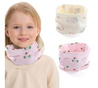 KEWUF 2 Piezas Braga cuello niño Bufanda Bebé Niños Niñas Pañuelo Cuello Bufanda de Algodón Infantil Calentador de Cuello Otoño Invierno Multipropósito a Prueba de Viento Cálido, Estilo 2