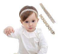 KEWUF 2 Piezas Diademas De NNailon Para Niña Bebé, diadema de bebé, cinta para bebé niña, diadema de boda para niños, Accesorios Para el Cabello Para Recién Nacido Niño Pequeño