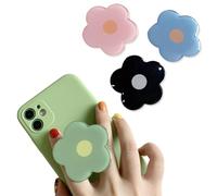 KEWUF 4 Pcs accessori telefono, Graziosi Porta Airbag per Cellulare in Acrilico con Motivo Floreale Maniglia per Cellulare Supporto per Cellulare Colorato e Vario