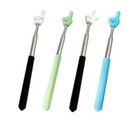 KEWUF 4 Pcs porra extensible, Punteros Telescópicos para Maestros, Maestros Palo Extensible Puntero Retráctil, Mini Puntero Retráctil para Profesores para Maestros Aula Ayudas Ayuda para Profesores