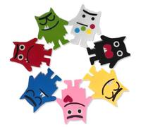 KEWUF 7 Pcs Learning Resources Hand Puppets Familia Feelings Family niños, aprende sobre los Sentimientos, Marionetas con Cinco emociones Distintas, Multicolor, Talla única