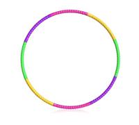 KEWUF Hula Hoop Niños, Multicolor Hula Hoop, Diseño Desmontable y Ajustable, 8 Nudos, Fácil de Llevar, Aro Gimnasia Ritmica, para Gimnasia, Baile, Juegos, Fitness y Entrenamiento para Niñas