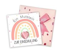 KEWUF Piedra del Coraje para Niños, Piedras de Cuarzo Rosa, Amuleto para Niños, Piedras Energéticas, Piedra de Amor y Valentía, Para Meditación, Yoga, Sueño, Estudio, Decoración y Manualidades (rosa)