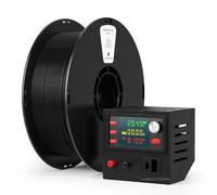 kexcelled PLA Ignífugo Filamento Impresora 3D 1,75 mm +/- 0,03 mm, Alta Resistencia, Material Resistente al Fuego de Clase UL94-V0, Libre de Halógenos, Bobina de 1 kg (2,2 lbs), Negro