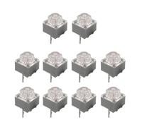 KEXIAO 10 microinterruptores silenciosos de 10 millones de clics, botón de ratón silencioso, 2 pines, 6 x 6 x 7,2 mm