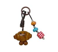 KEXIAO - Bolsa de monedero realista de chocolate con pretzel, accesorio de moda, colgante para teléfono para adultos y estudiantes