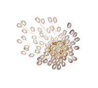 KEXIAO Broche de perlas hecho a mano para mujer, joyería de boda, traje, accesorios, perlas de imitación, broche de solapa para fiesta de noche