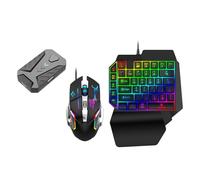 KEXIAO Cable convertidor de teclado de ratón, adaptador de controlador de juegos, convertidor de videojuegos para juegos móviles