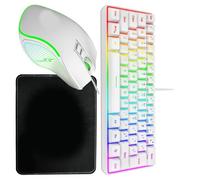 KEXIAO - Combo de teclados eficientes para oficina, trabajo ergonómico, construcción de enchufes, conectividades de juego