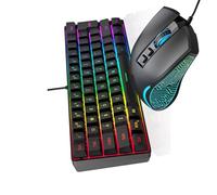 KEXIAO - Combo de teclados eficientes para oficina, trabajo ergonómico, construcción de enchufes, conectividades de juego